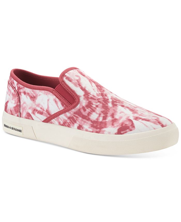 Sun + Stone Men's Reins Slip On Sneaker Shoes Red