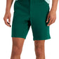 Club Room Men's Regular Fit 9 4 Way Stretch Shorts Green Size 40