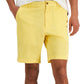 Club Room Men's Regular Fit 9 4-Way Stretch Shorts Yellow Size 40
