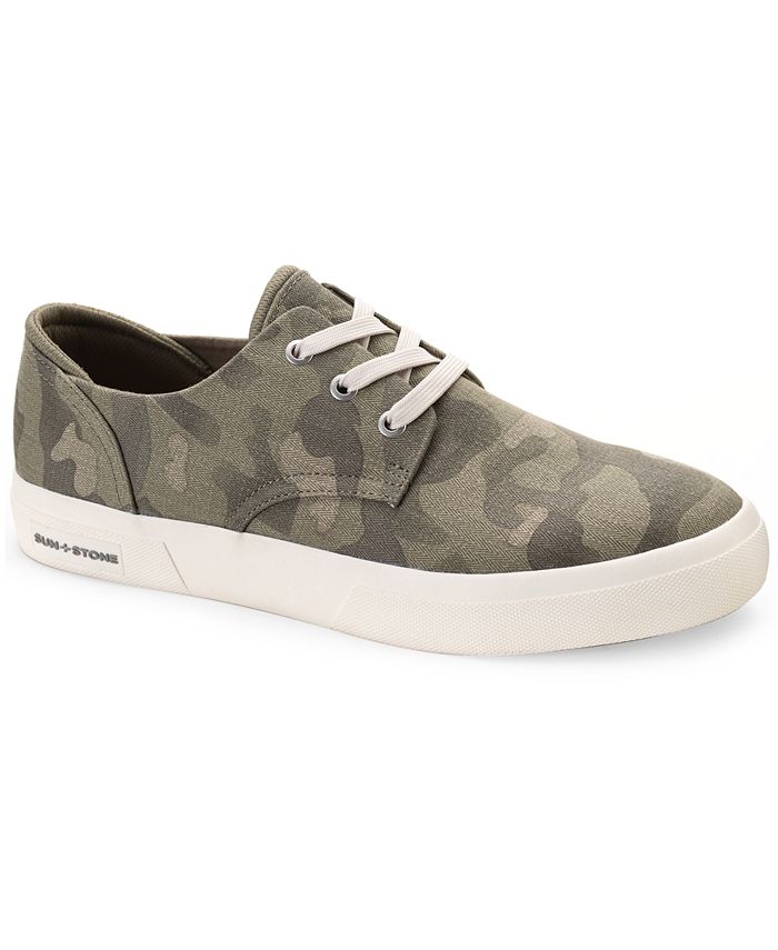 Sun + Stone Men's Kiva Lace Up Core Sneakers Shoes Green Size 8 M