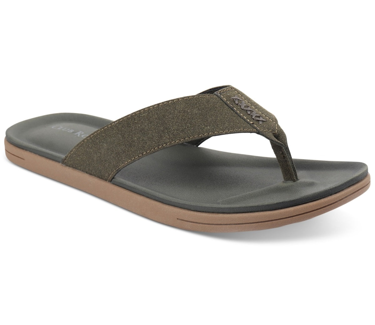 Club Room Men's Riley Flip Flop Sandal Shoes Green Size 12 M