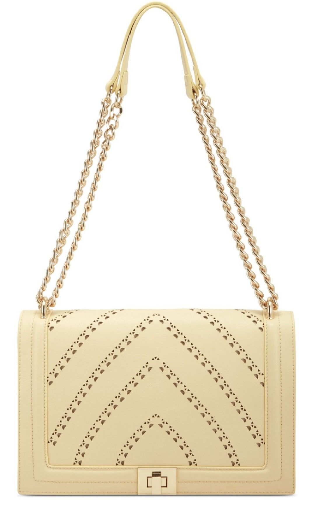 INC International Concepts Women's Ajae Chevron Crossbody Yellow Size Regular