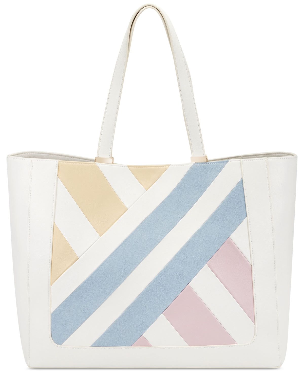 INC International Concepts Women's Michaelaa Quilted Tote White Size Regular