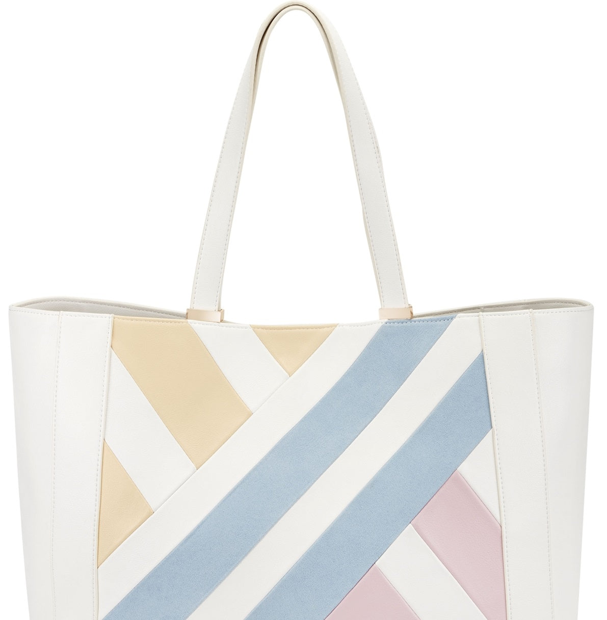 INC International Concepts Women's Michaelaa Quilted Tote White Size Regular