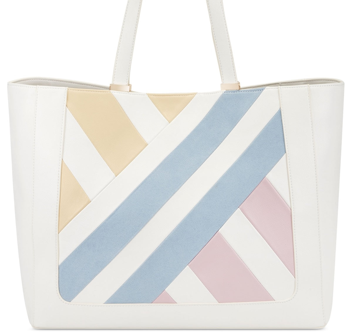 INC International Concepts Women's Michaelaa Quilted Tote White Size Regular