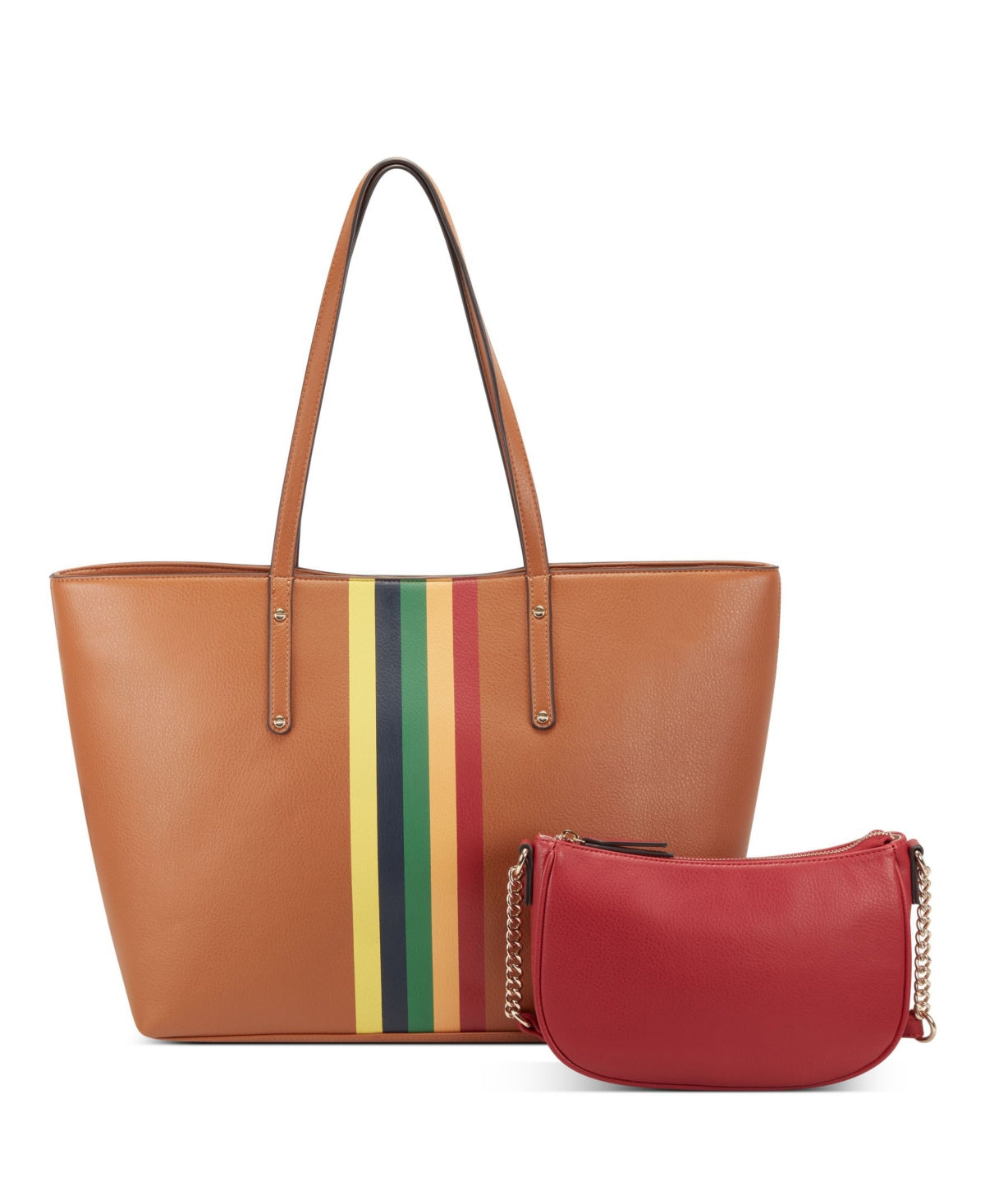 INC International Concepts Women's Zoiey 2 1 Tote Brown Size Regular