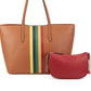 INC International Concepts Women's Zoiey 2 1 Tote Brown Size Regular