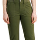 Style & Co Women's Tie Hem Capri Pants Green Size 14