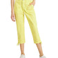 Style & Co Women's Tie Hem Capri Pants Yellow Size 10