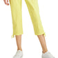 Style & Co Women's Tie Hem Capri Pants Yellow Size 10