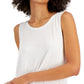 Style & Co Women's Solid Swing Tank Top White Size Medium