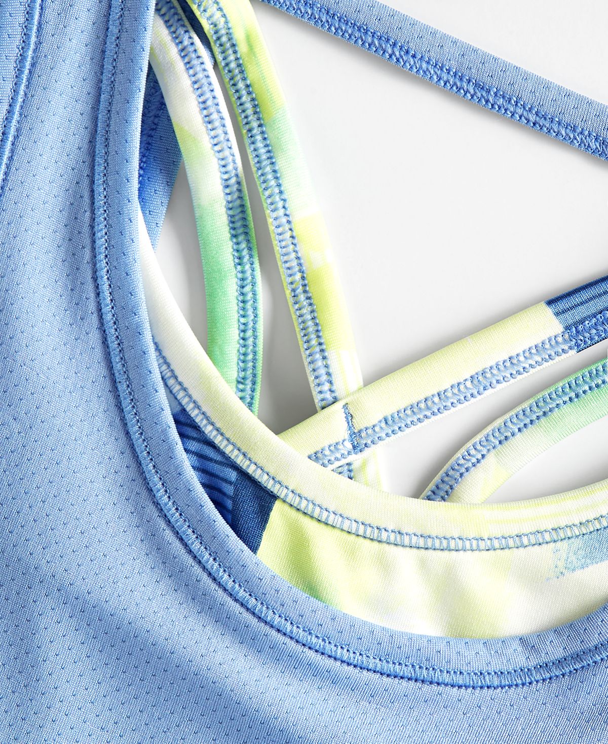 ID Ideology Big Girl's Laye Look Tank Top Blue Size L