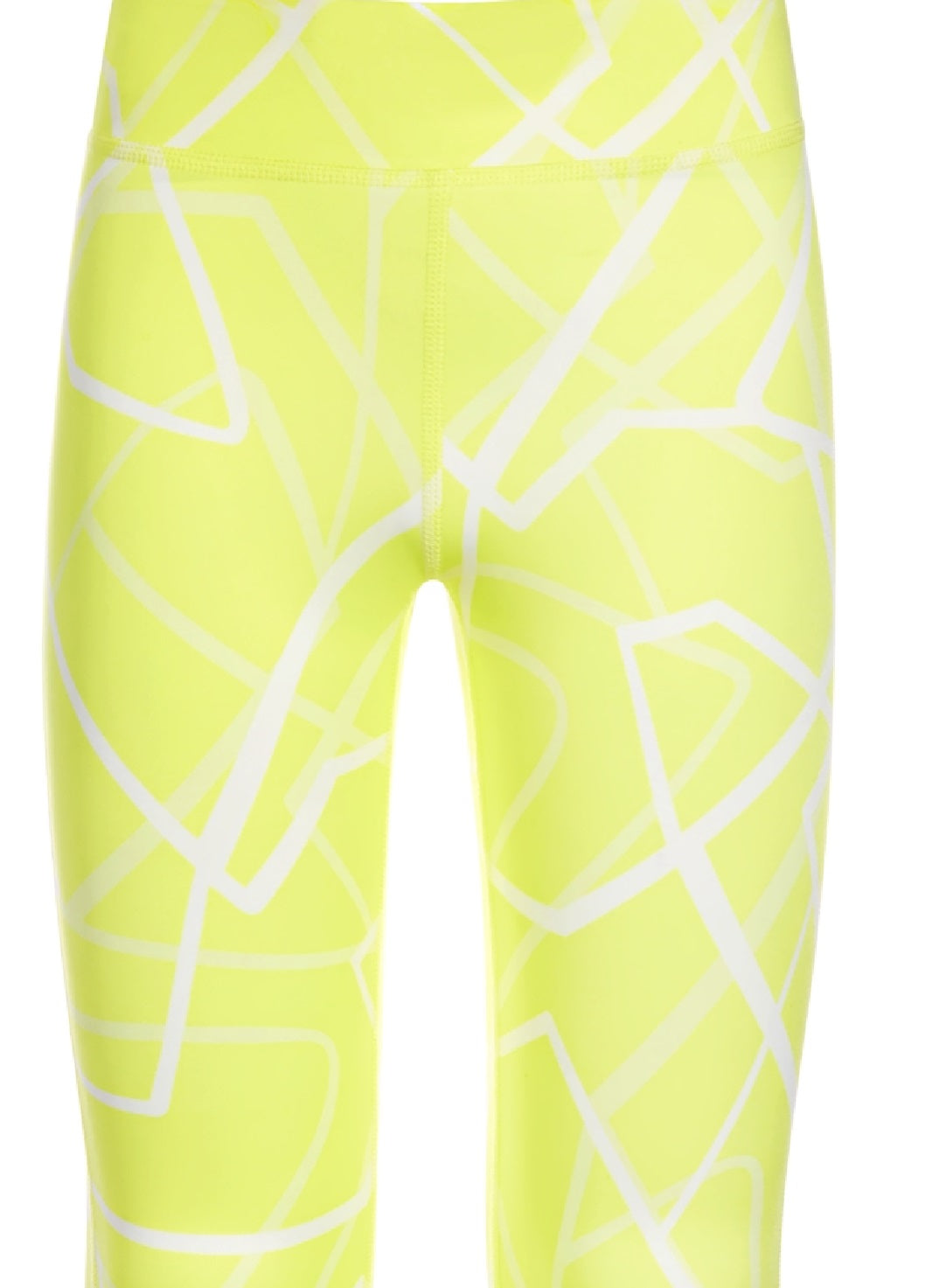 ID Ideology Big Girl's Geo Print Capri Leggings Green Size X-Large