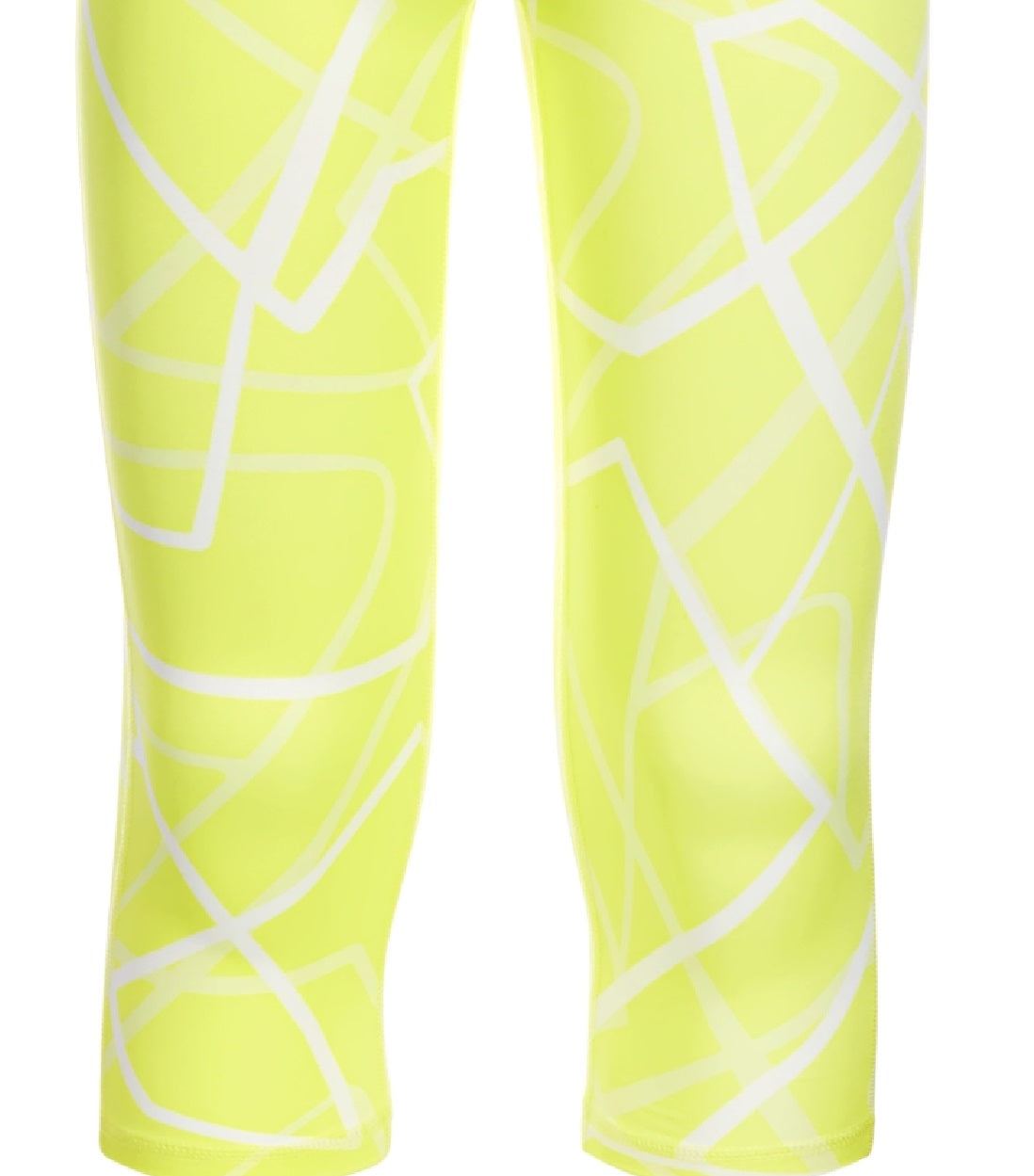 ID Ideology Big Girl's Geo Print Capri Leggings Green Size X-Large