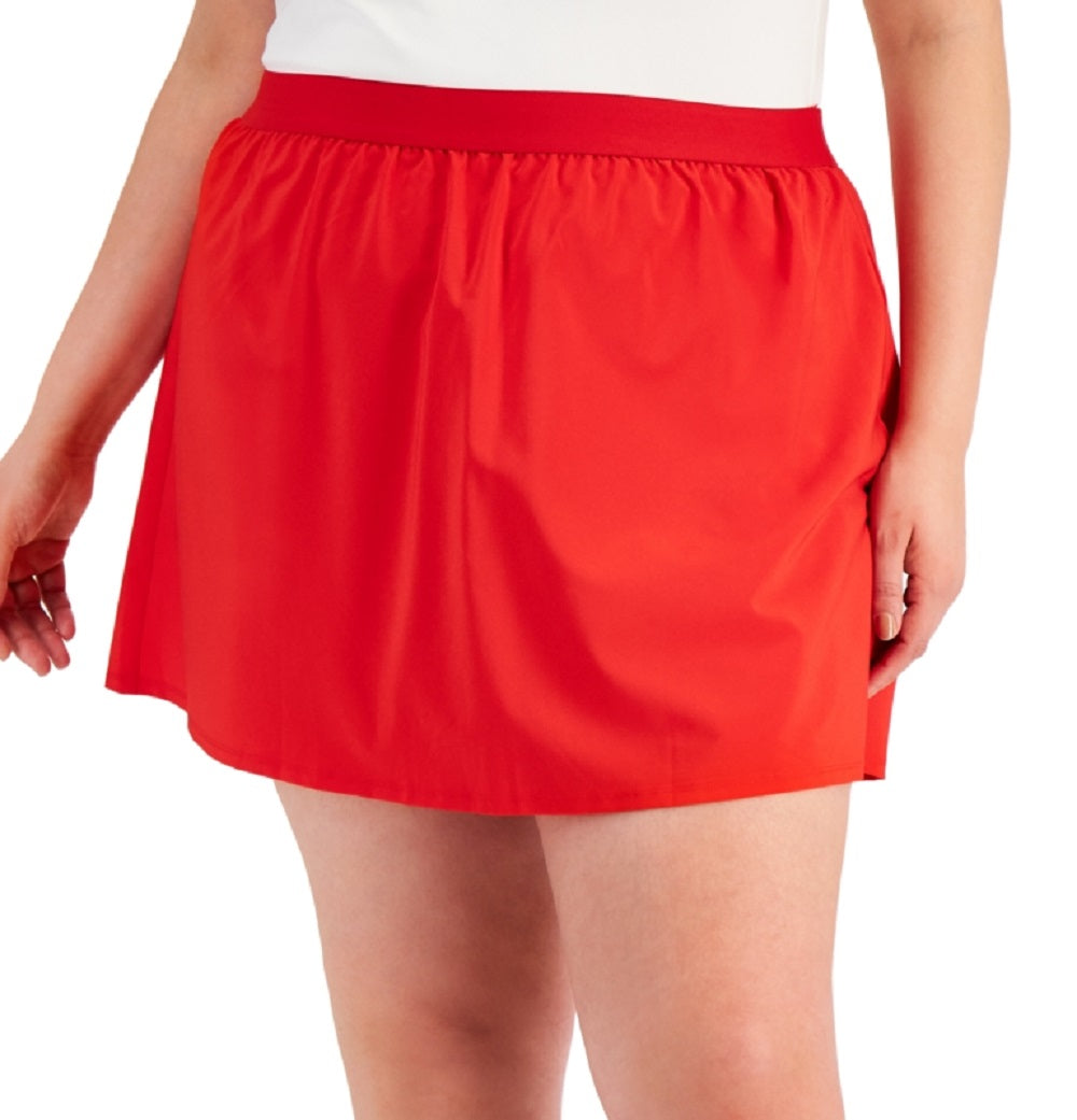 ID Ideology Women's Woven Skort Red Size 1X