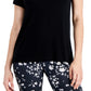 ID Ideology Women's V Neck T-Shirt Black Size Small