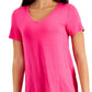 ID Ideology Women's V Neck T-Shirt Pink Size Small