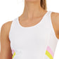 ID Ideology Women's Colorblocked Fitted Tank Top White Size Medium