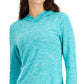 ID Ideology Women's Essentials Hooded T-Shirt Blue Size X-Large