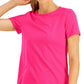 ID Ideology Women's Mesh T-Shirt Pink Size X-Small