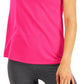 ID Ideology Women's Mesh T-Shirt Pink Size XX-Large