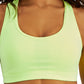 ID Ideology Women's Performance Medium Impact Sports Bra Yellow