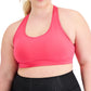 ID Ideology Women's Medium Impact Sports Bra Pink Size 3X