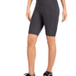 ID Ideology Women's Compression High Rise Bike Shorts Gray Size Petite Small