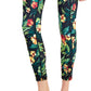ID Ideology Women's Tropical Side Pocket 7/8 Leggings Black Size X-Small