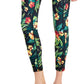 ID Ideology Women's Tropical Side Pocket 7/8 Leggings Black Size Small