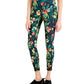 ID Ideology Women's Tropical Side Pocket 7/8 Leggings Black Size Small