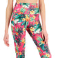 ID Ideology Women's Tropical Side Pocket 7/8 Leggings Pink