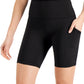 ID Ideology Women's Compression 7 Bike Shorts Black Size Petite Small