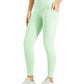 ID Ideology Women's High Waist Side Pocket 7/8 Length Leggings Green Size Medium