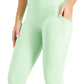 ID Ideology Women's Compression High Waist Side Pocket 7/8 Length Leggings Green Size Large