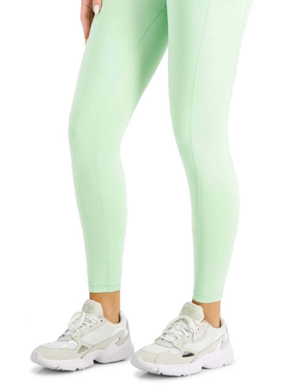 ID Ideology Women's Compression High Waist Side Pocket 7/8 Length Leggings Green Size Large