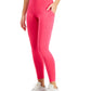 ID Ideology Women's Compression High Waist Side Pocket 7/8 Length Leggings Pink Size Medium