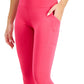 ID Ideology Women's Compression High Waist Side Pocket 7/8 Length Leggings Pink Size Medium