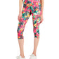 ID Ideology Women's Tropical Side Pocket Cropped Leggings Pink Size Petite Large