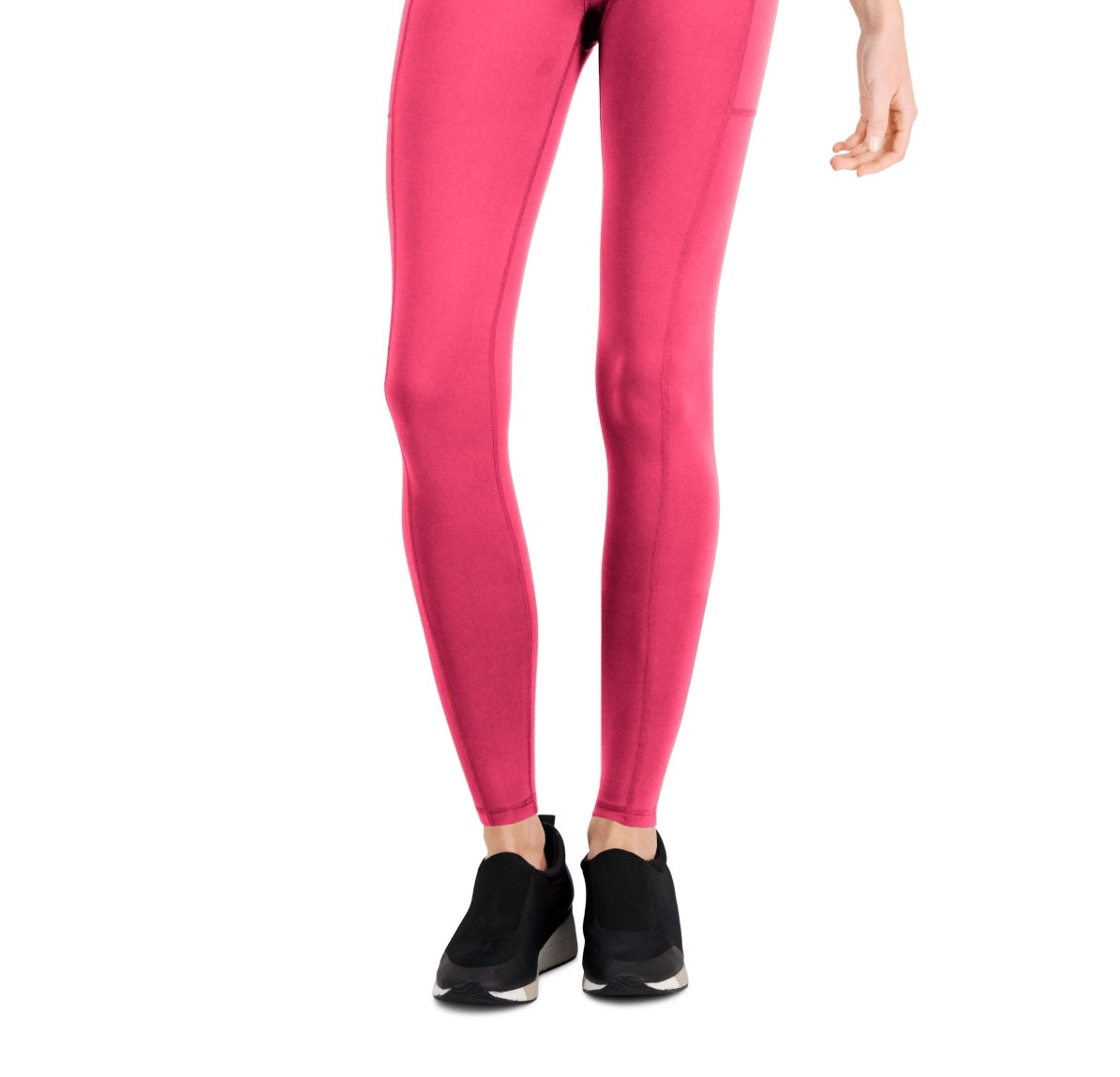 ID Ideology Women's Compression Pocket Full Length Leggings Pink Size X-Small