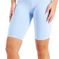ID Ideology Women's Compression High Rise 10 Bike Shorts Blue Size Medium