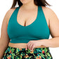 ID Ideology Women's Match Set Sports Bra Green Size 3X