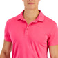 ID Ideology Men's Interlock Performance Polo Shirt Pink Size XX-Large