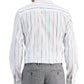 Bar III Men's Slim Fit Painted Stripe Dress Shirt White Size X-Large