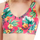 ID Ideology Women's Tropical Print Low Impact Sports Bra Pink