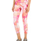 ID Ideology Women's Compression Petal Side Pocket 7/8 Leggings Pink Size Large
