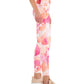 ID Ideology Women's Compression Petal Side Pocket 7/8 Leggings Pink Size Large