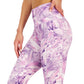 ID Ideology Women's Compression Side Pocket Crop Leggings Purple Size X-Small