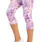 ID Ideology Women's Compression Side Pocket Crop Leggings Purple Size X-Small