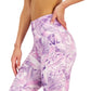 ID Ideology Women's Compression Side Pocket Crop Leggings Purple Size Medium